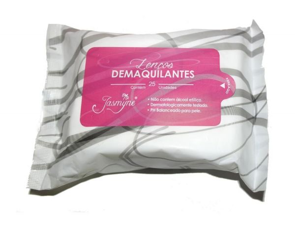 Lenços Demaquilantes Jasmyne 25 unidades